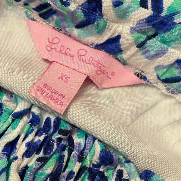 Lilly Pulitzer Nevie Off The Shoulder Dress Sz XS - Picture 10 of 11
